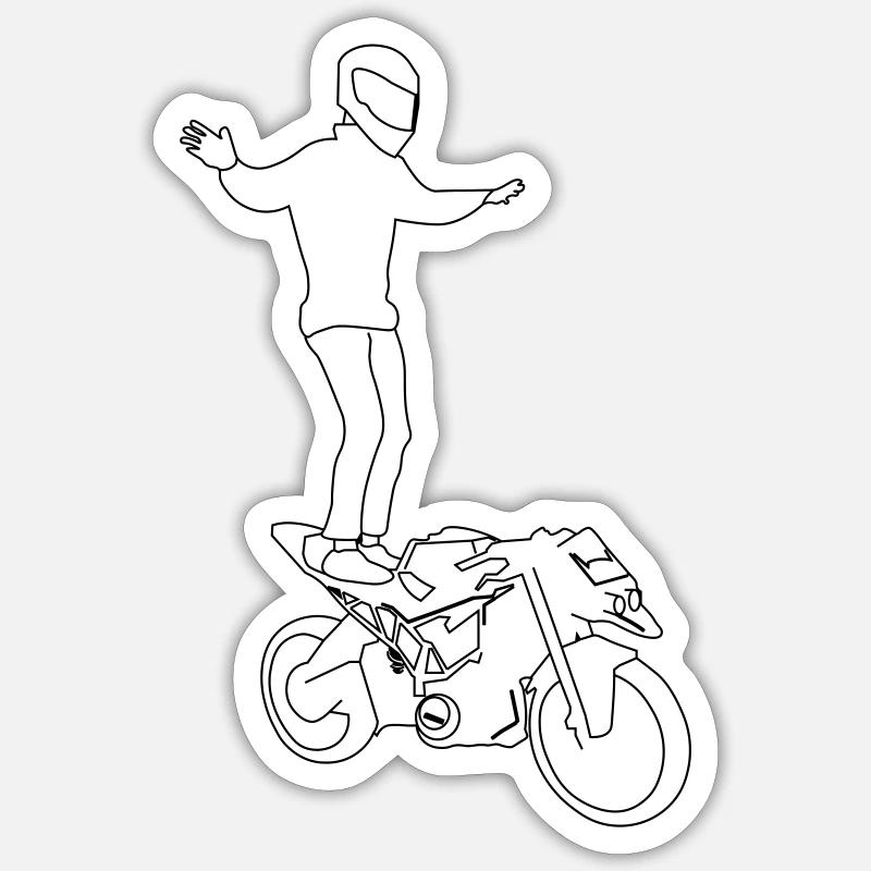 Durée de vie du moteur Sticker taille S (10 x 10 cm)