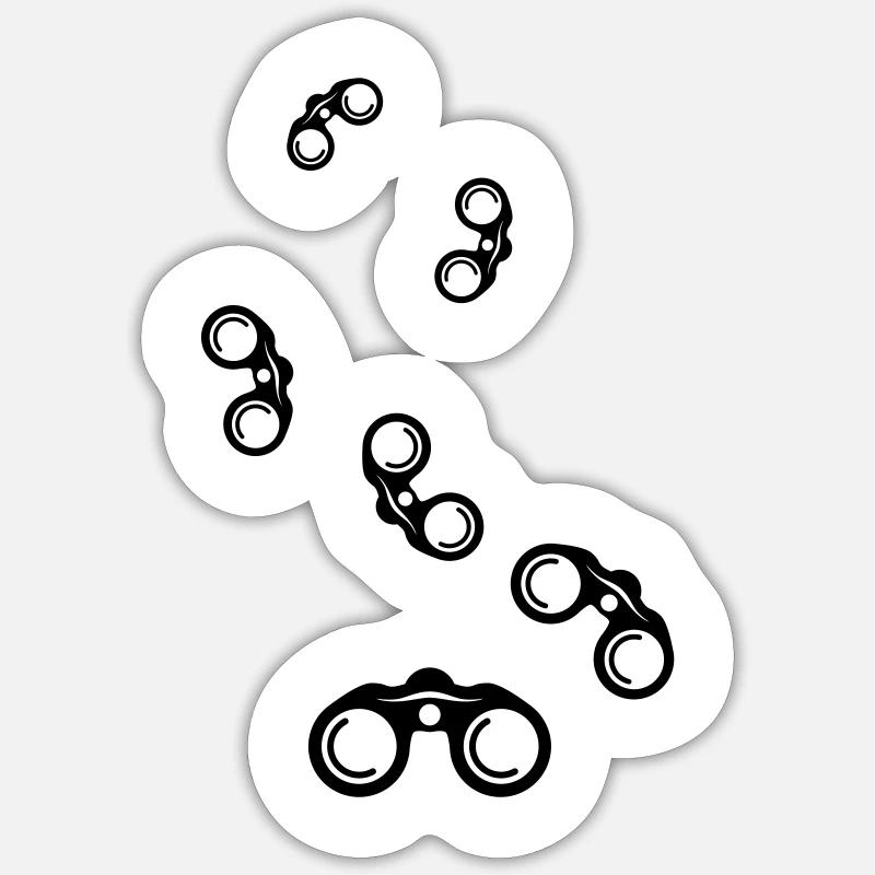 Binoculars Icon Sticker size S (10 x 10 cm)