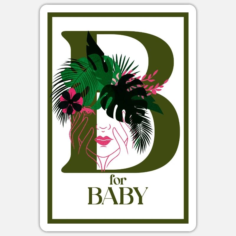 B pour Bébé Sticker taille S (10 x 10 cm)