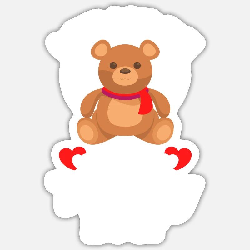 Bear Protector - Sticker size S (10 x 10 cm) - white matte