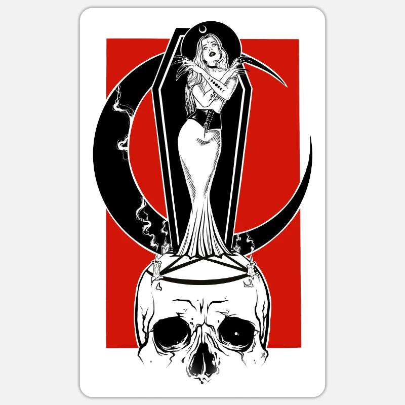 Vampire - Sticker size S (10 x 10 cm) - white matte