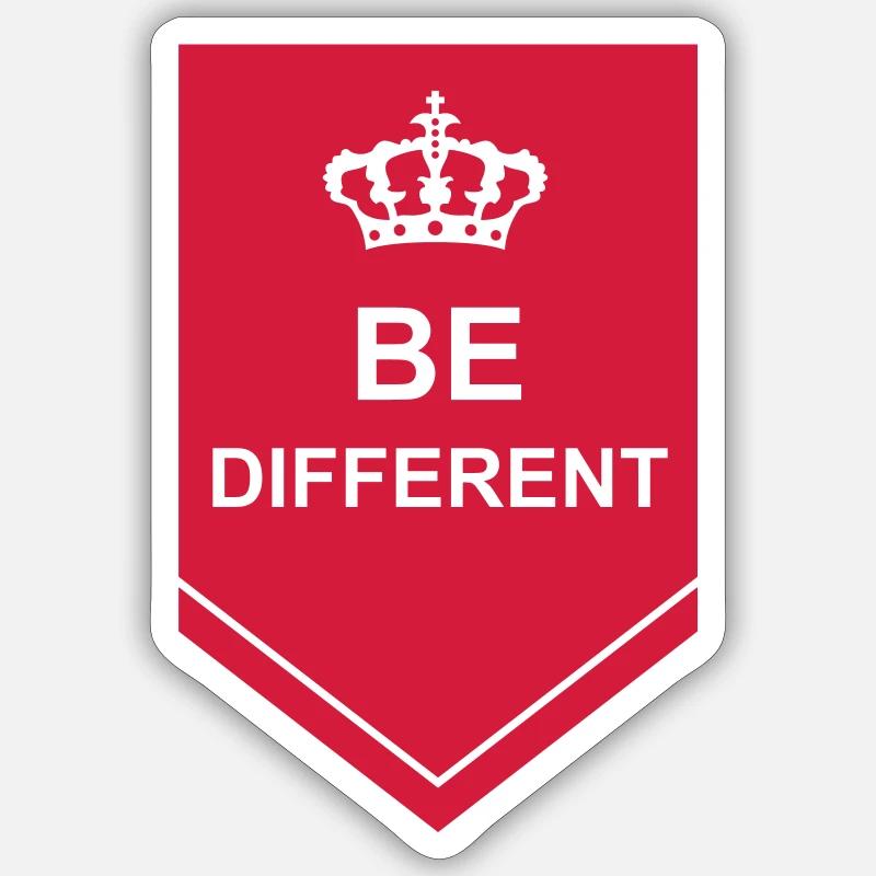 Be different Logo Design Sticker size S (10 x 10 cm)