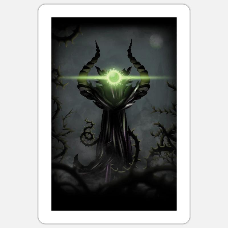 Totem Funeste - Cornépine Sticker taille S (10 x 10 cm)