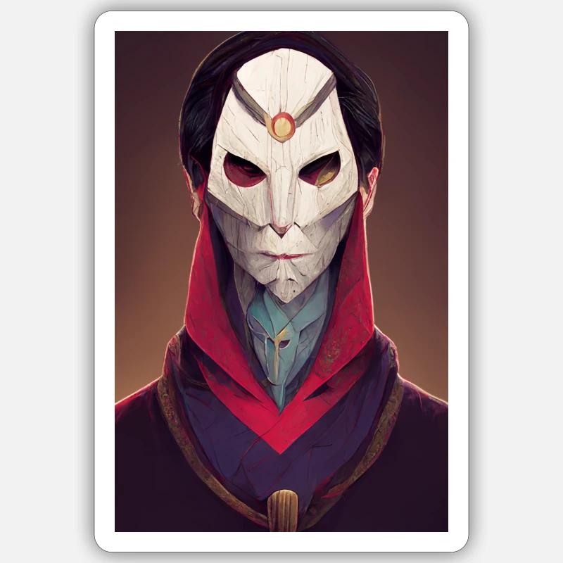 Dracula Artwork - Sticker size S (10 x 10 cm) - white matte