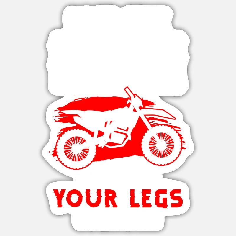 Moto Biker Minibike Cyclomoteur - Sticker taille S (10 x 10 cm) - blanc mat