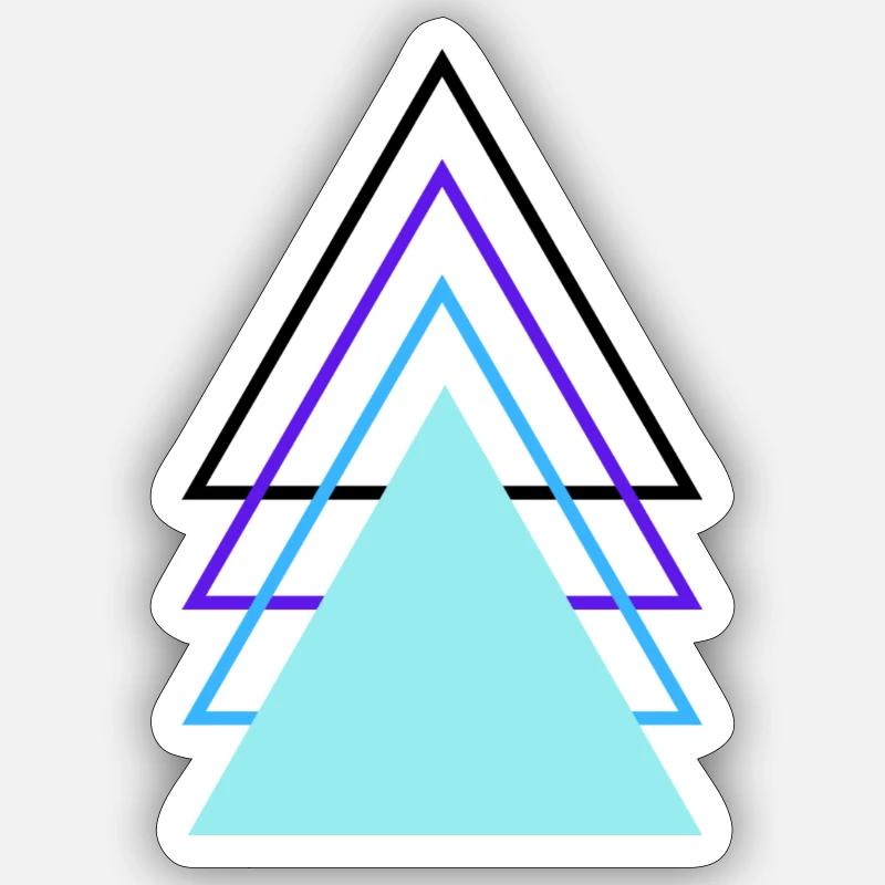 Triangles Sticker size S (10 x 10 cm)