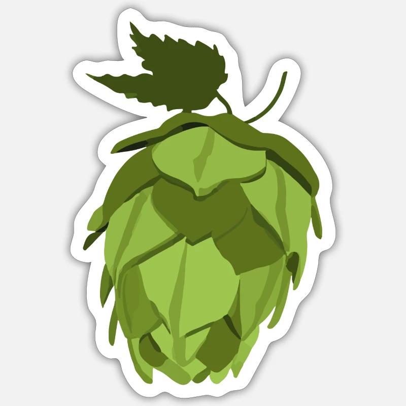 Hops Beer Drinker Brewer Gift Sticker size S (10 x 10 cm)