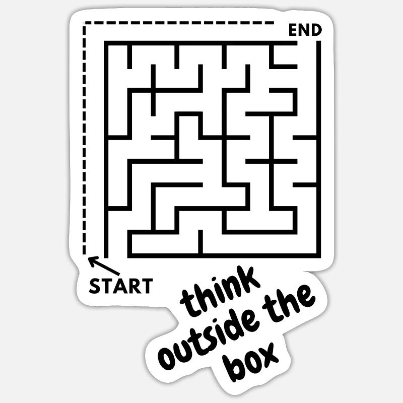 Avoid unnecessary roads Sticker size S (10 x 10 cm)