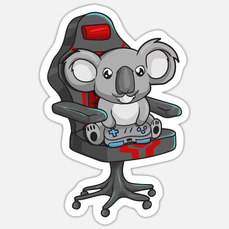 Koala Gaming Stuhl Sticker Größe S (10 x 10 cm)