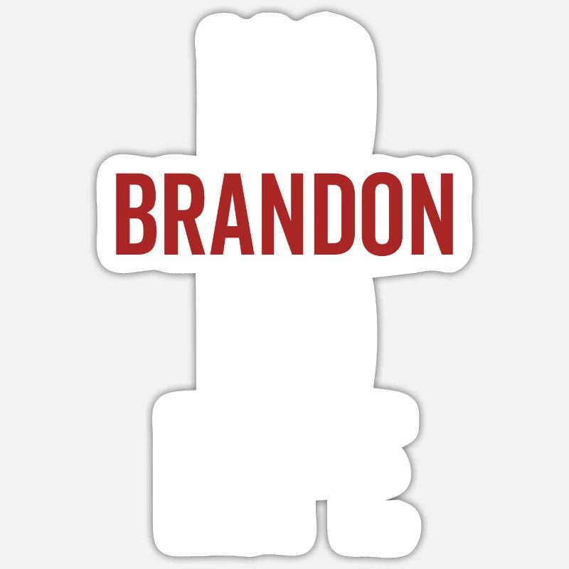 Pas de Brandon Pas de vie Sticker taille S (10 x 10 cm)