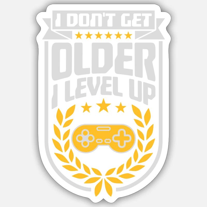 Vieillir Sticker taille S (10 x 10 cm)