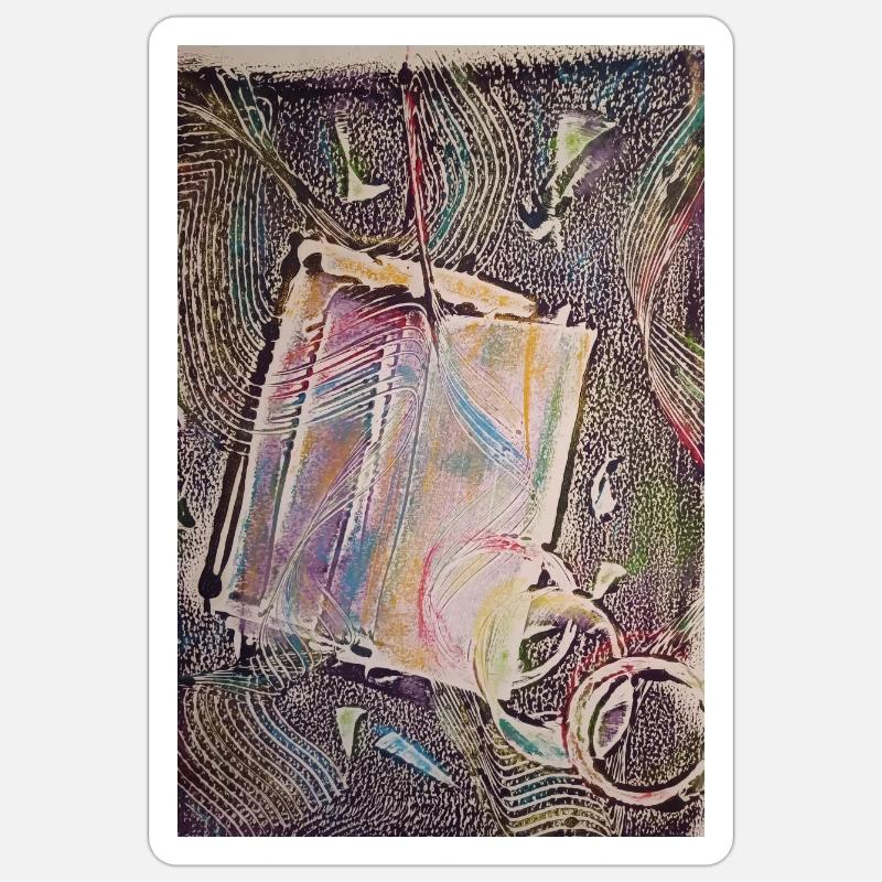 Brief - Sticker Größe S (10 x 10 cm) - Mattweiß