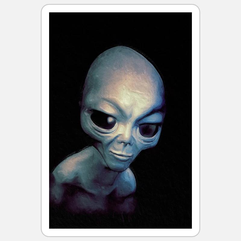 Alien Sticker size S (10 x 10 cm)
