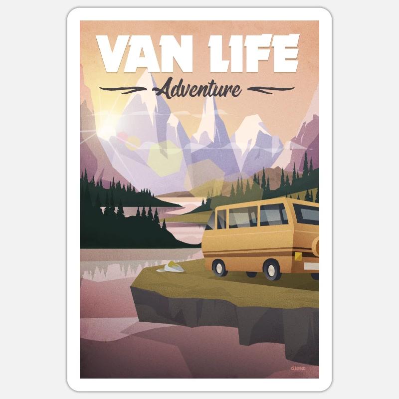 van life Sticker size S (10 x 10 cm)