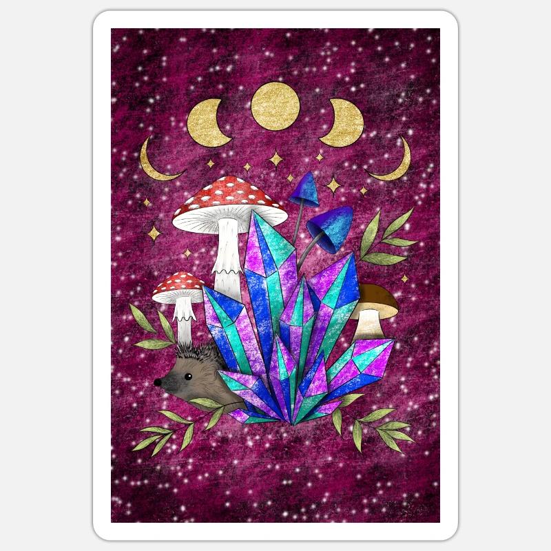 Hedgehogs in Dreamland - Format B Sticker size S (10 x 10 cm)
