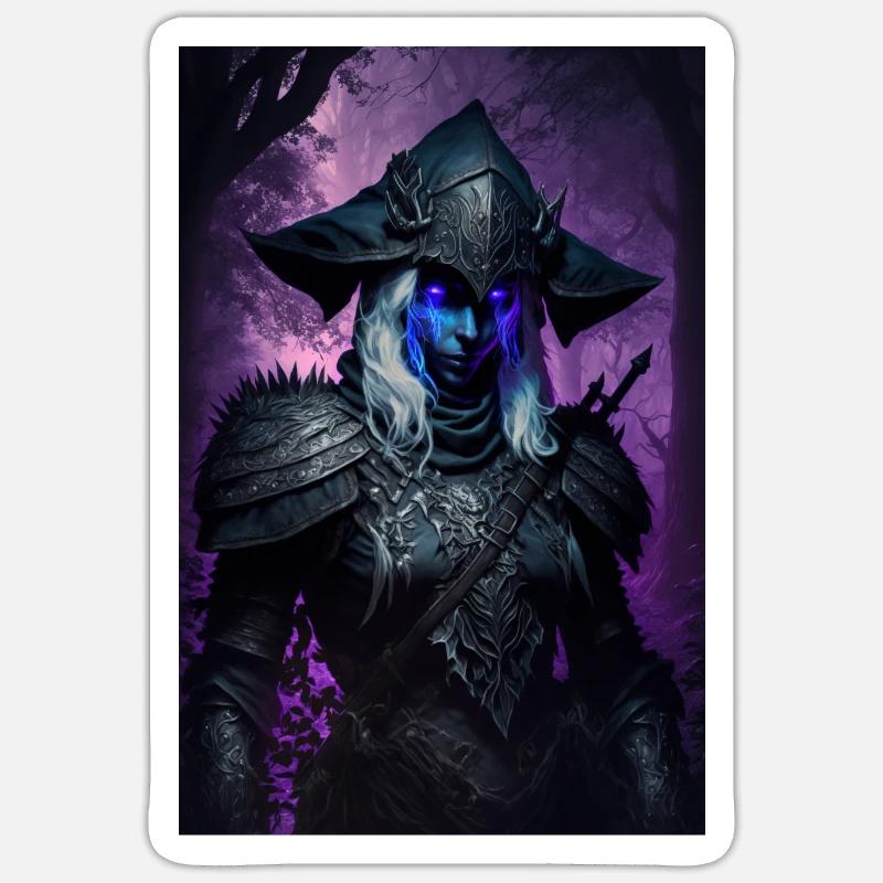 Inspired Drow Sticker size S (10 x 10 cm)