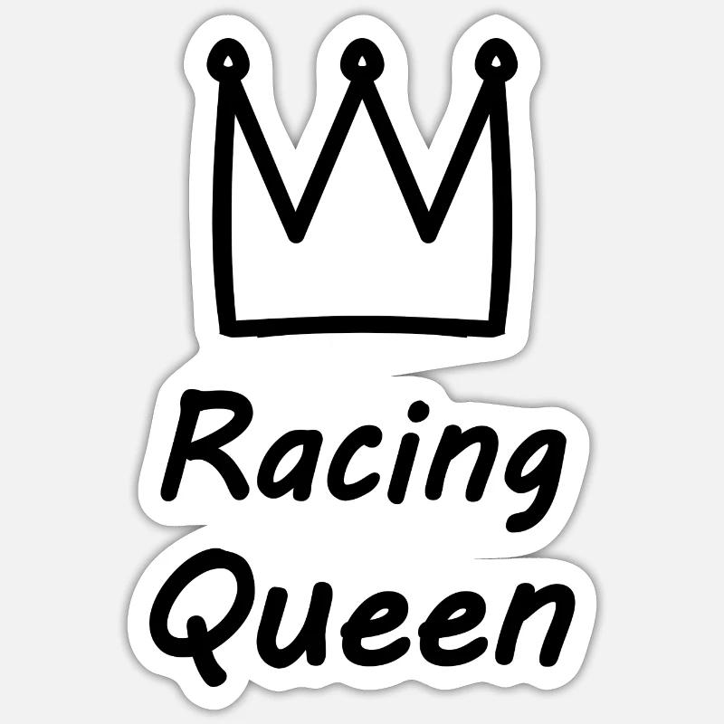 Le pilote de course Sticker taille S (10 x 10 cm)
