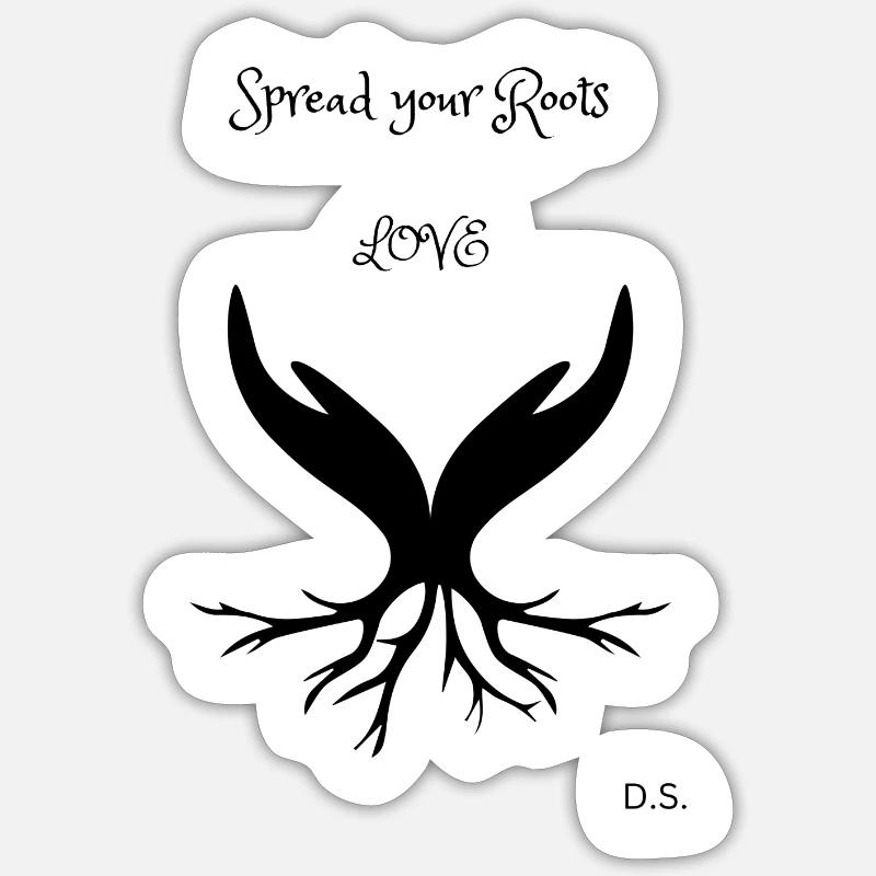 Diffusez vos racines Sticker taille S (10 x 10 cm)