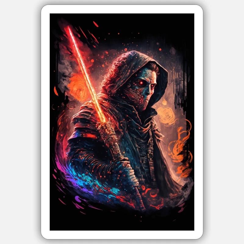 Lichtschwert Sticker Größe S (10 x 10 cm)
