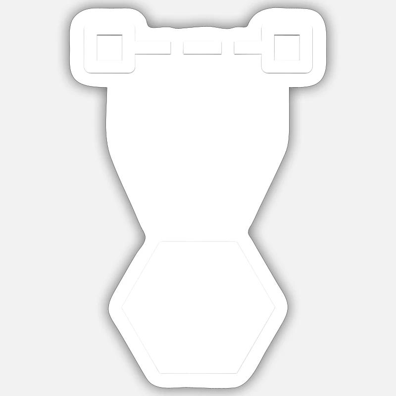 Choc - Sticker taille S (10 x 10 cm) - blanc mat