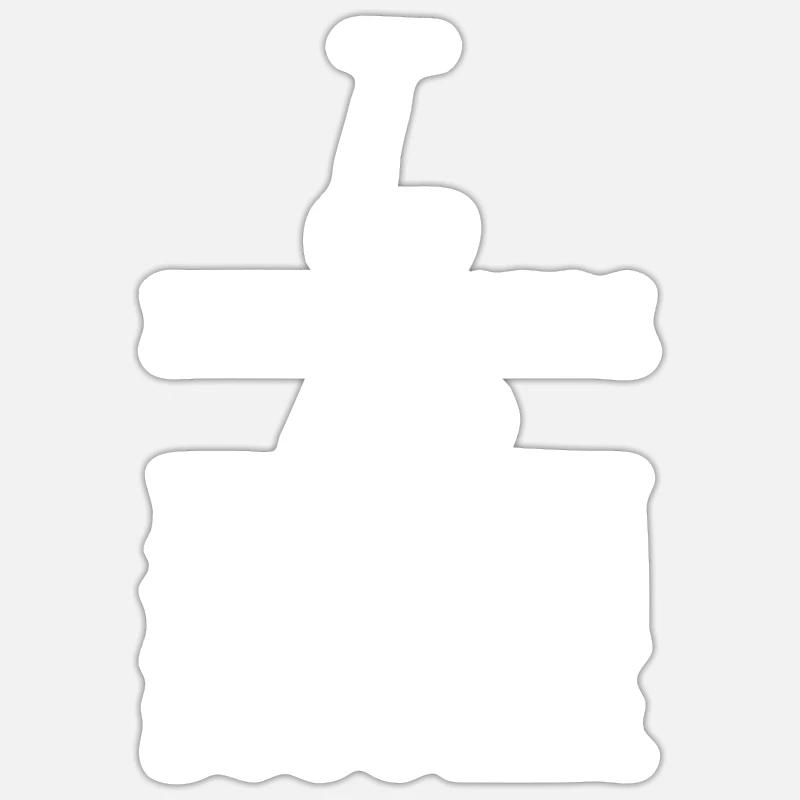 E-Scooter E-Roller Scooter - Sticker Größe S (10 x 10 cm) - Mattweiß