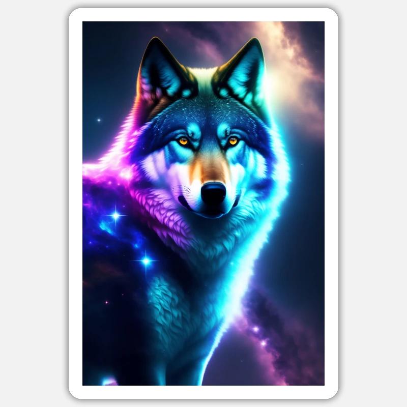 Wolf Sticker Größe S (10 x 10 cm)