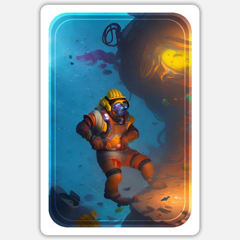 Essential Hardworking Construction Work Unterwater Sticker size S (10 x 10 cm)