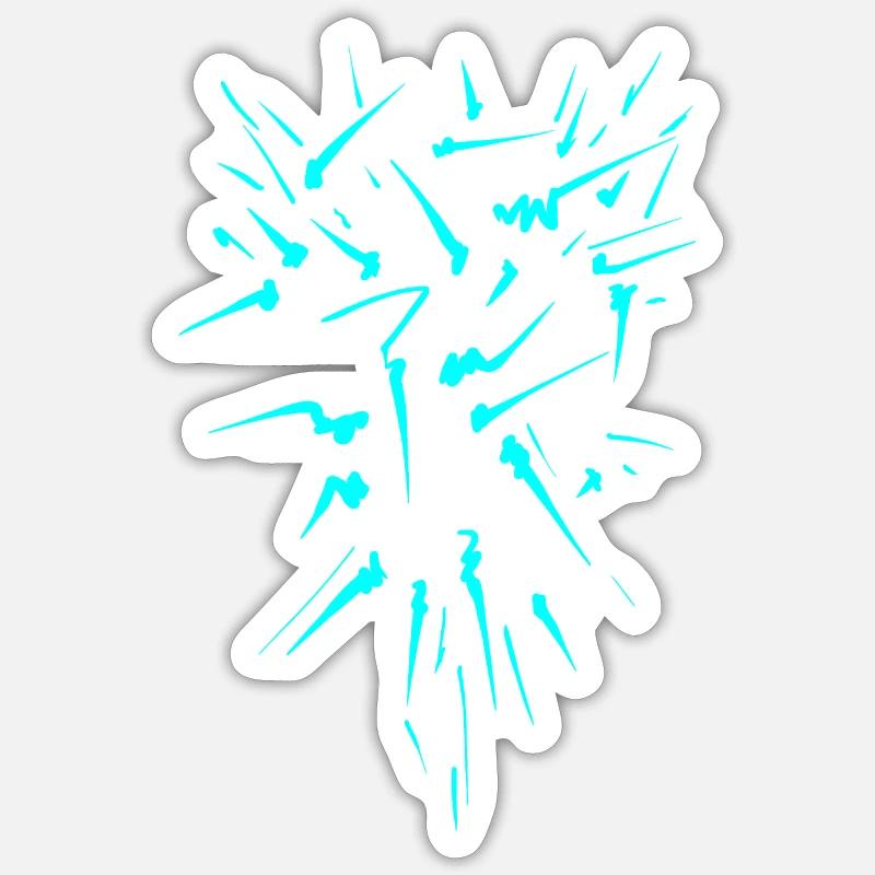 Exemple d’essence - Sticker taille S (10 x 10 cm) - blanc mat
