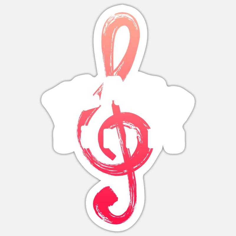 Klangkörper - Musik - Chor - Orchester - Dirigent Sticker Größe S (10 x 10 cm)