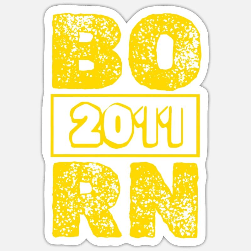 2011 - Sticker size S (10 x 10 cm) - white matte