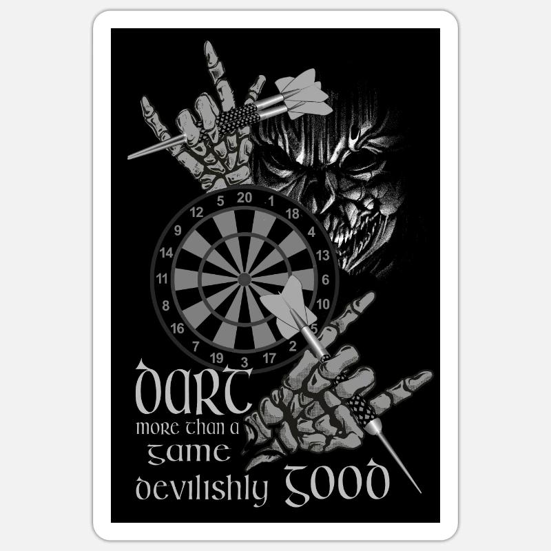 Dart more than devilishly good, Dart devilishly good Sticker size S (10 x 10 cm)