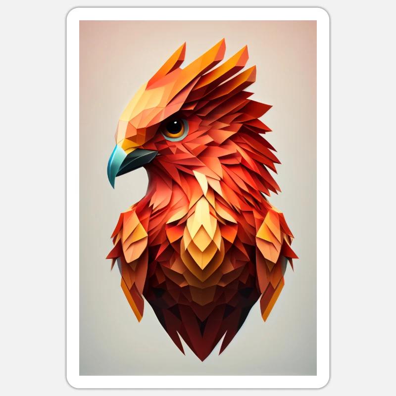 Phoenix 01 Sticker taille S (10 x 10 cm)