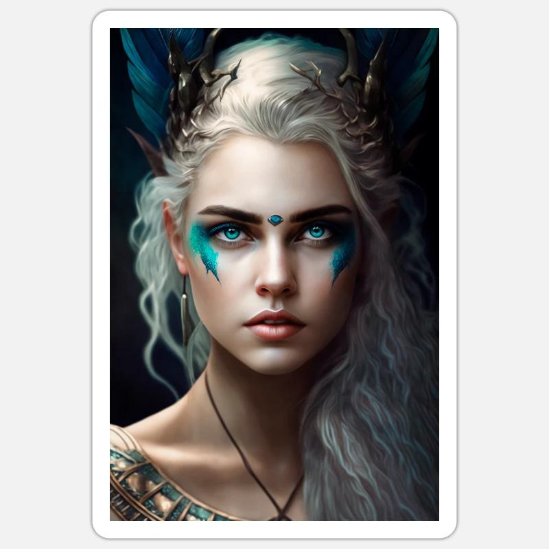 déesse Artémis 2 Sticker taille S (10 x 10 cm)