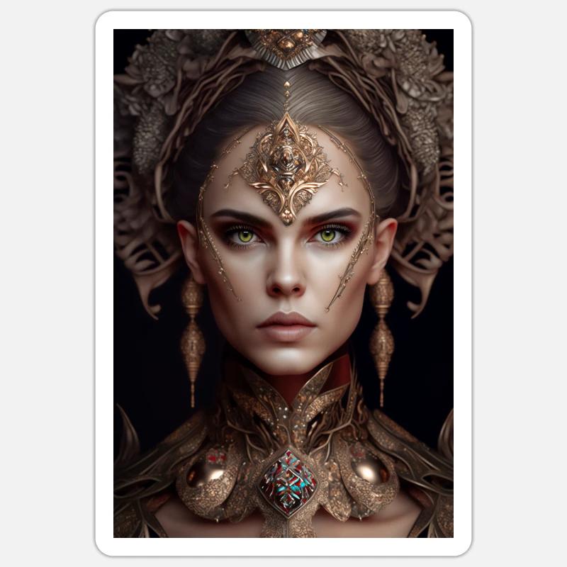 Lady Ghula 1 Sticker Größe S (10 x 10 cm)