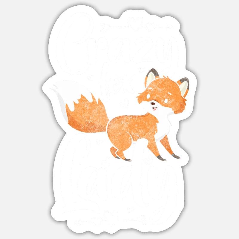 Forest Foxes Wisdom - Sticker size S (10 x 10 cm) - white matte