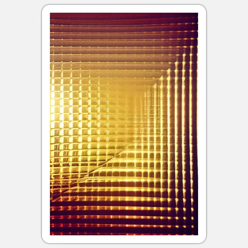 Gold Pattern - Sticker size S (10 x 10 cm) - white matte