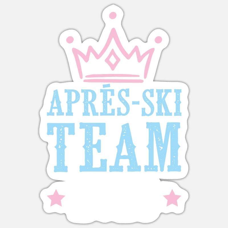 Après-Ski 2023 - Sticker taille S (10 x 10 cm) - blanc mat