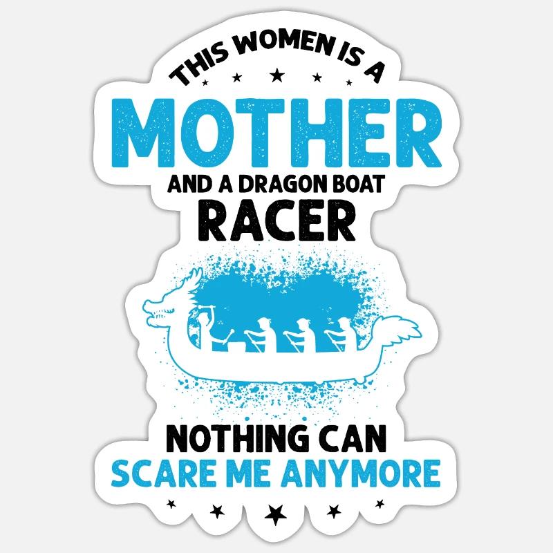 Drachenboot Trainer und Drachenboot Sticker Größe S (10 x 10 cm)
