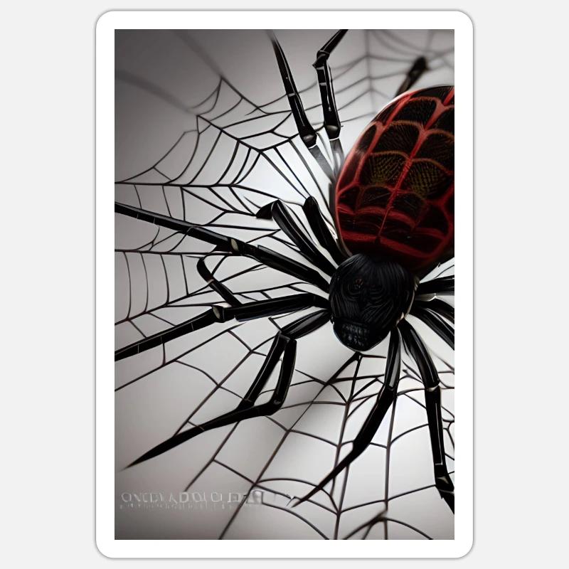Spinne Sticker Größe S (10 x 10 cm)