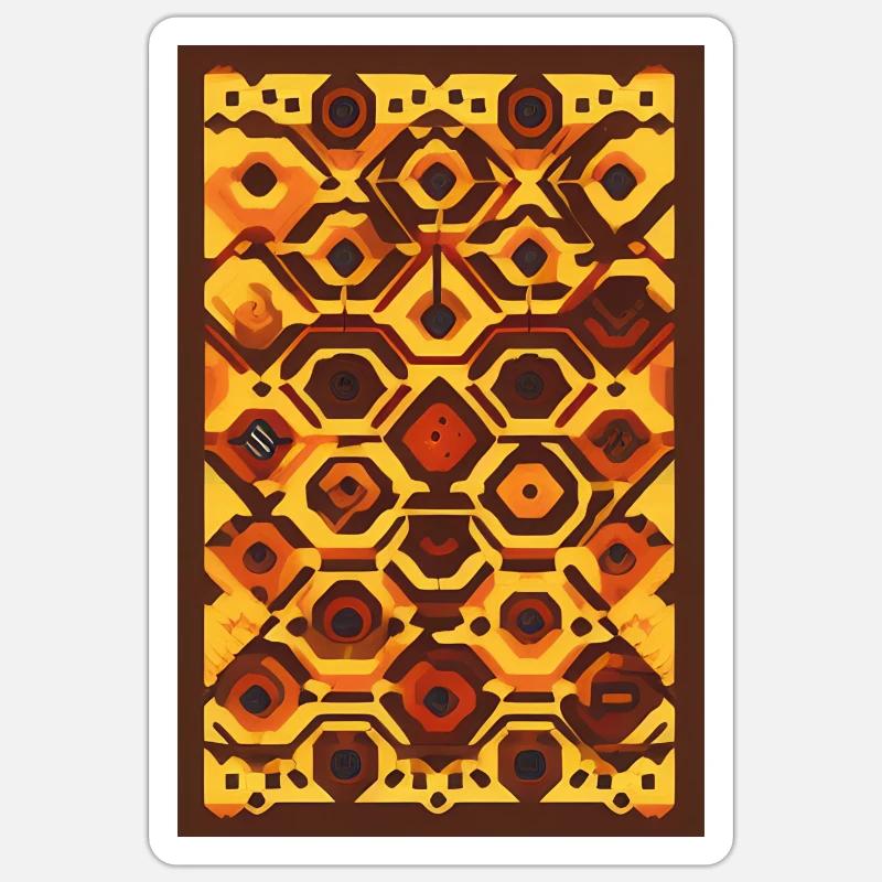 Vintage Pattern Sticker size S (10 x 10 cm)