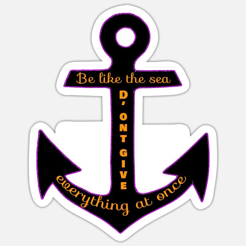 D'ont give everything at once Sticker size S (10 x 10 cm)