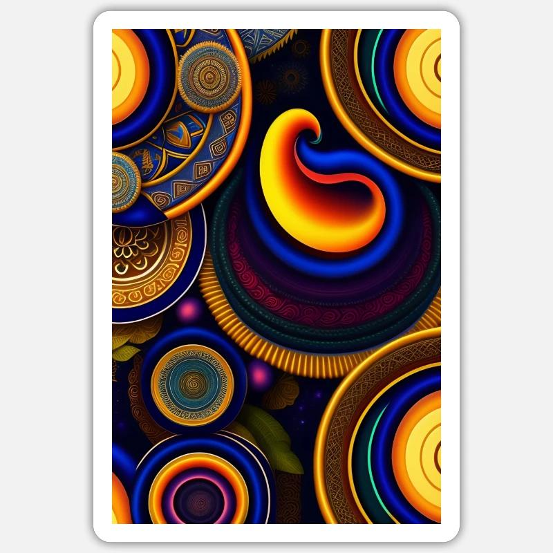 Die wunderbare Welt von - Sticker Größe S (10 x 10 cm) - Mattweiß