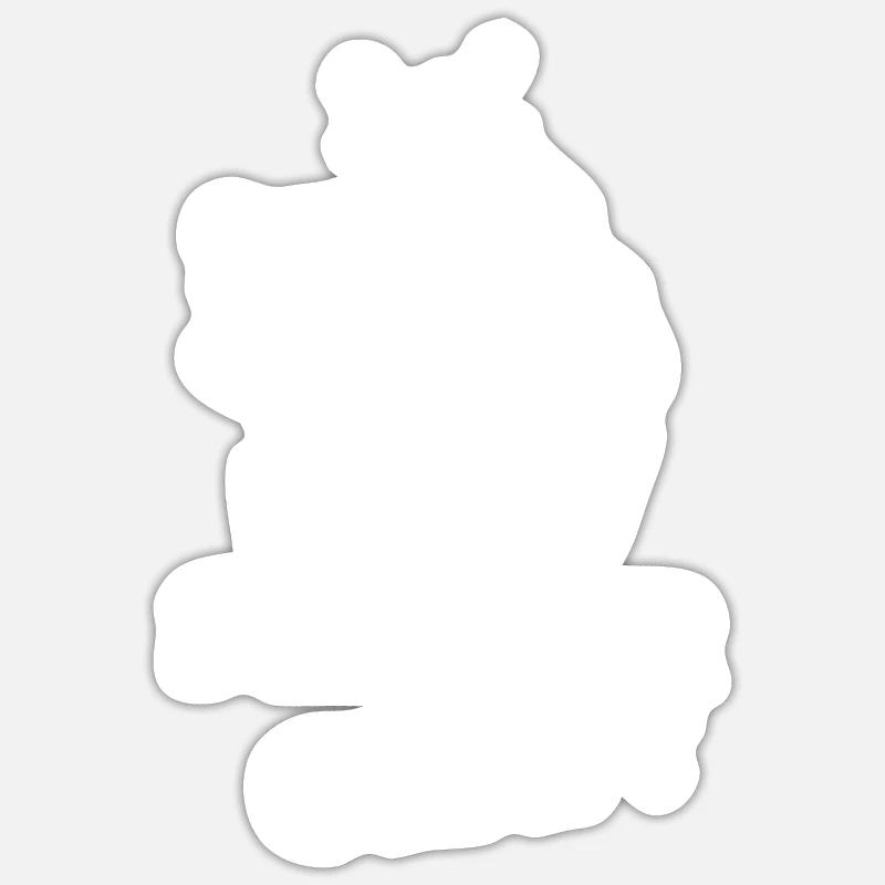 E-Scooter Roller Scooter - Sticker taille S (10 x 10 cm) - blanc mat
