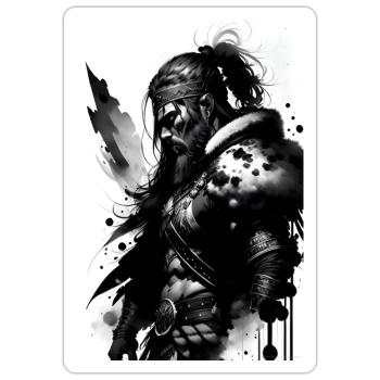 Wikinger - Sticker Größe S (10 x 10 cm) - Mattweiß - Vorne