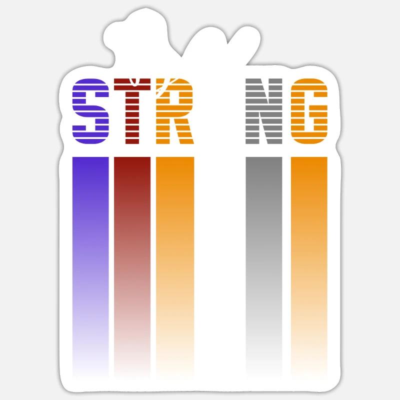 Be strong - Sticker size S (10 x 10 cm) - white matte