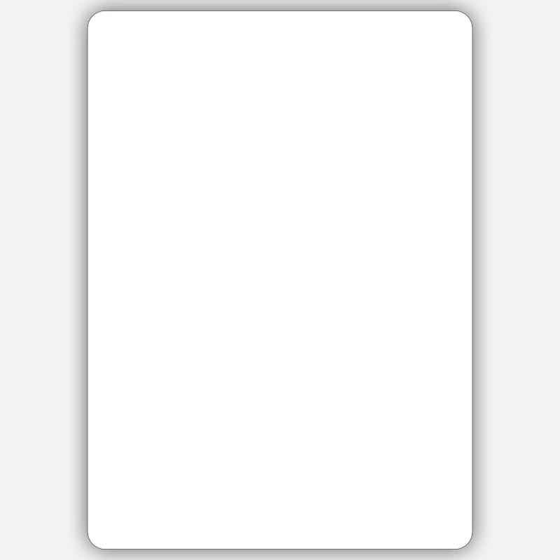 Fait main - Sticker taille S (10 x 10 cm) - blanc mat