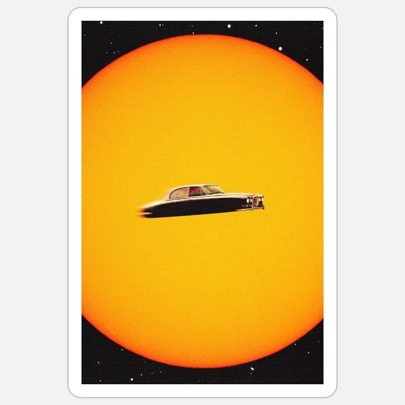 Poursuite dans l’espace Sticker taille S (10 x 10 cm)