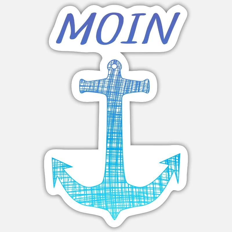Moin Sticker Größe S (10 x 10 cm)