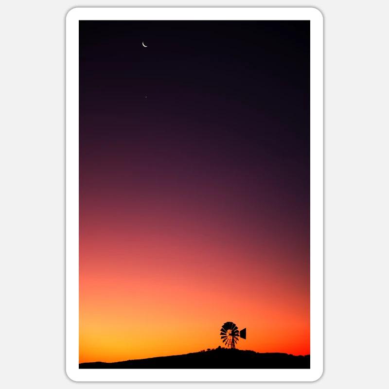 Enchanted Sky - Sticker size S (10 x 10 cm) - white matte