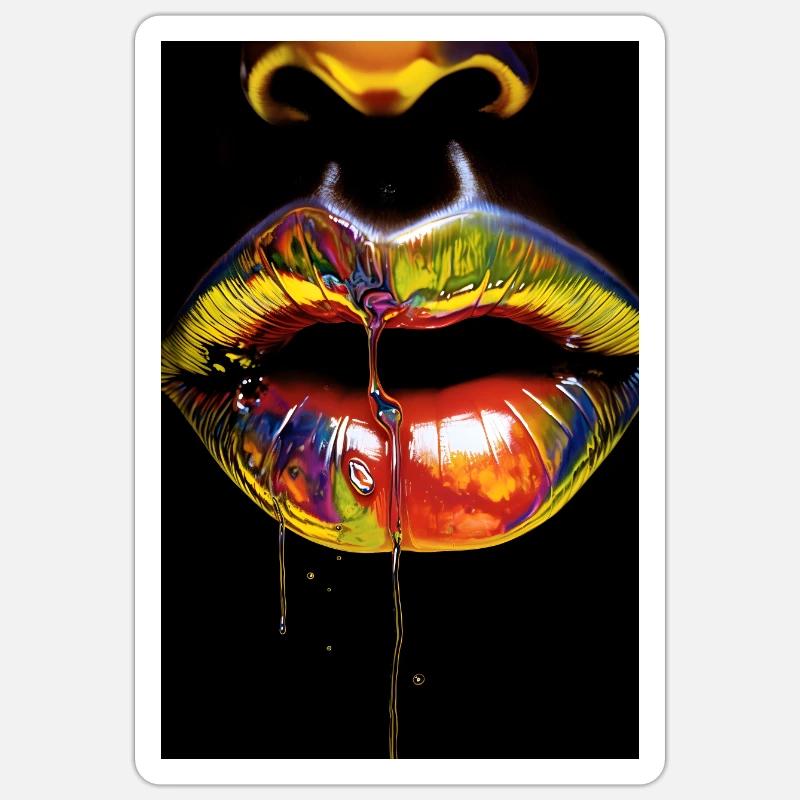 Lips Sticker size S (10 x 10 cm)